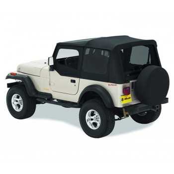 Capotage de remplacement BESTOP noir Jeep Wrangler avec haut de portes 1988 à 1995