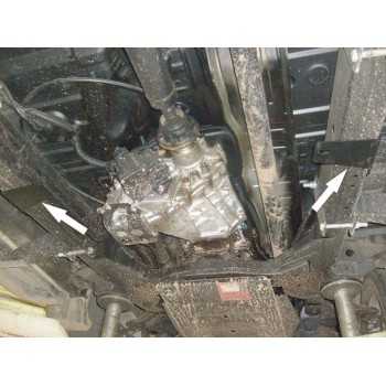 Blindage bv+bt acier Mitsubishi L200 2015-