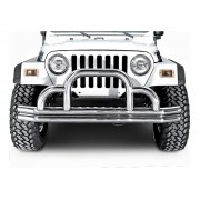 Pare chocs defender inox Jeep CJ Wrangler YJ-TJ de 1955 à 2006
