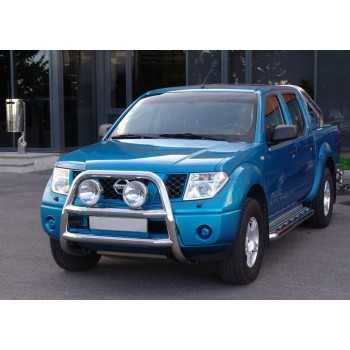 Big bar 76 mm inox Nissan Navara D40 2006-2014