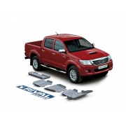 Blindage RIVAL aluminium 6 mm complet AV et AR Toyota Hilux Vigo 2007-2015