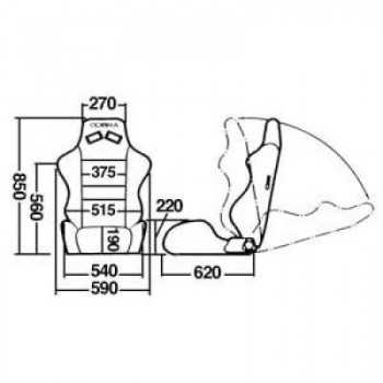 Siege DAYTONA tissu anti chaleur