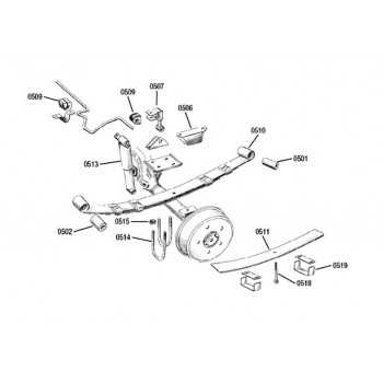Etrier de maintien Lames de Ressort Jeep Cherokee