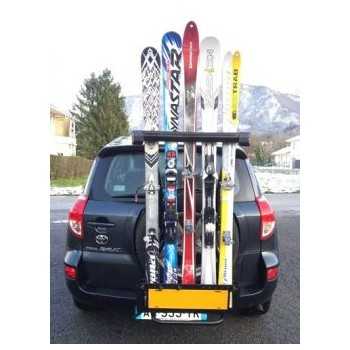Porte ski acier noire 5 paires