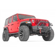 Pare-chocs avant en acier à LED avec support de treuil Jeep Wrangler JL