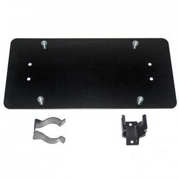 Support de plaque noir d'immatriculation pour guide-câble à rouleaux