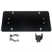 Support de plaque noir d'immatriculation pour guide-câble à rouleaux