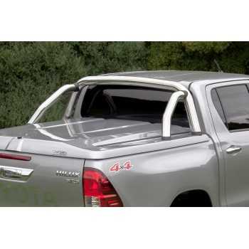 Roll bar inox double tube Ø70 pour TANGO SYSTEM Toyota Hilux 2016+ 4 portes