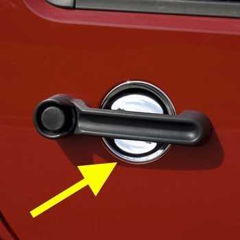 Protection d'intérieur de poignée de porte Jeep JK 2 portes 2007-2018