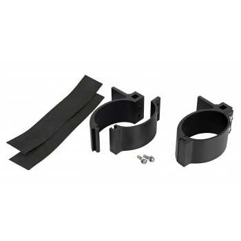 Support de phare noir pour tube ovale de 89 mm de diamètre