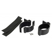 Support de phare noir pour tube ovale de 89 mm de diamètre