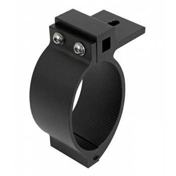 Support de phare noir pour tube ovale de 89 mm de diamètre