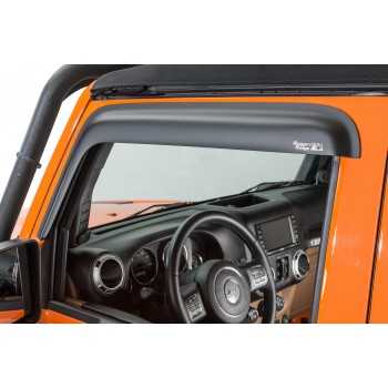 Deflecteur de porte avant noir mat Jeep Wrangler JK 2007-2018 2 portes