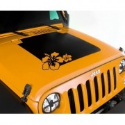 Decalcomanie en vinyl fleur Jeep Wrangler JK 2007-
