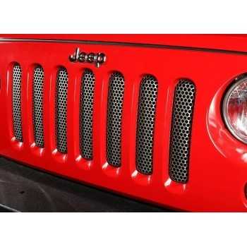 Enjoliveur de calandre inox Jeep Wrangler JK 2007-2018