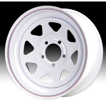Jante acier 8 branches blanches 7X16 Toyota BJ4&-Nissan patrol 260/GR