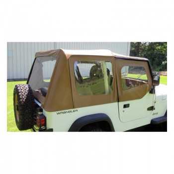 Capotage de remplacement sans arceau RT OFF ROAD beige WRANGLER YJ de 1987-1995
