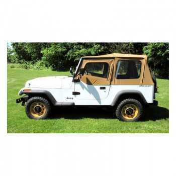Capotage de remplacement sans arceau RT OFF ROAD beige WRANGLER YJ de 1987-1995