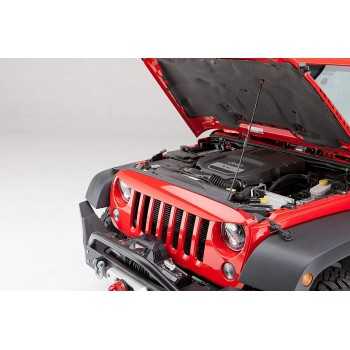 Visiere de calandre noire Jeep Wrangler JK 2007-2018