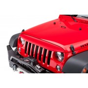 Visiere de calandre rouge Jeep Wrangler JK 2007-2018