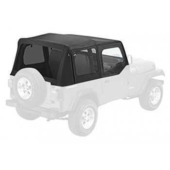 Capotage de remplacement PAVEMENT ENDS noir Wrangler a/haut de portes 1988-1995