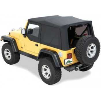 Capotage de remplacement PAVEMENT ENDS noir Wrangler a/haut de portes 1988-1995