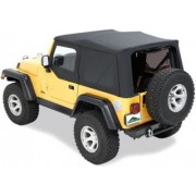 Capotage de remplacement PAVEMENT ENDS noir Wrangler a/haut de portes 1988-1995
