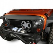 GRILLE DE CALANDRE \\"SPARTAN\\" NOIR MAT JEEP WRANGLER JK 2007-2017