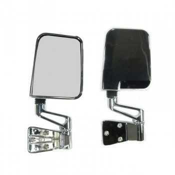 Retroviseur chrome pour porte pleine Jeep Wrangler TJ,YJ 1987-2002