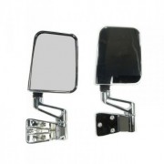 Retroviseur chrome pour porte pleine Jeep Wrangler TJ,YJ 1987-2002
