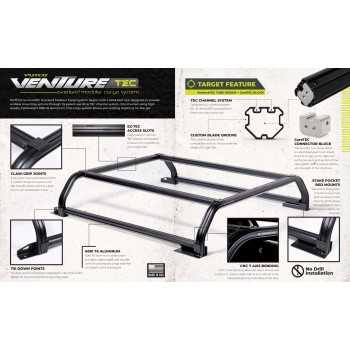 Galerie de pick-up benne courte longueur 153 cm