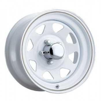 Jante acier 8 branches blanches 6X16 Toyota-Nissan-Mitsubishi