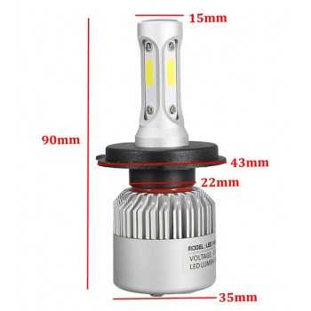 Kit d'ampoule LED H4 72W 8000LM 6500K