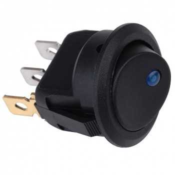 Interrupteur à bascule Bouton marche/arrêt Auto illuminé avec 4 Couleur LED (8 pièces)