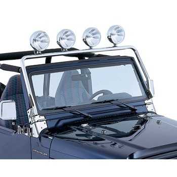 Support de phare sur baie de pare brise Jeep Wrangler TJ 97-2006