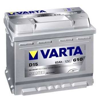 BATTERIE VARTA SILVER dynamic 12 V 63A + A DROITE