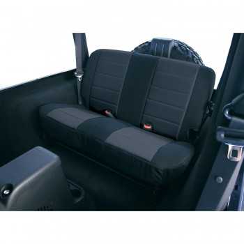 Housse de banquette arrière néoprène noir Jeep CJ-Wrangler 1980-1995