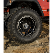 XHD Wheel, 17x9, Black Satin, Center Cap; 07-19 Jeep Wrangler/Gladiator