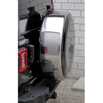 Couvre roue inox - 255/75R17 - 255/70R18 Jeep Wrangler JL 2018+