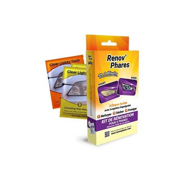Kit Renov'phares pour le traitement de 2 phares