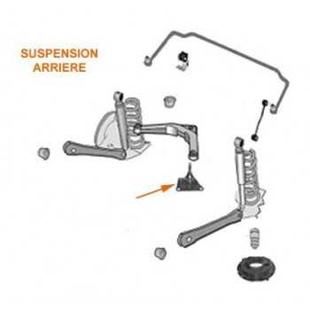 Triangle arriere supérieur Jeep Grand Cherokee WJ/WG 99-04