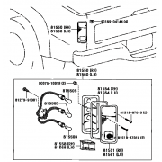 Feu arriere gauche Toyota Hilux 1988-1998