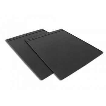 Bavette caoutchouc plain black 47X61 cm