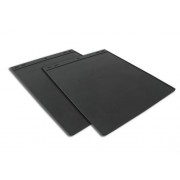 Bavette caoutchouc plain black 47X61 cm