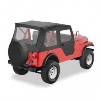 Capotage Bestop® noir Tigertop  Jeep CJ5 1955-1975  et M38A1 1951-1962