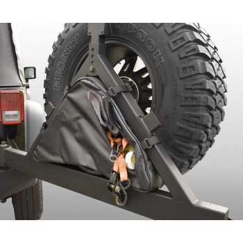 Sac de rangement sur porte roue arriere Jeep Wrangler 76-2012