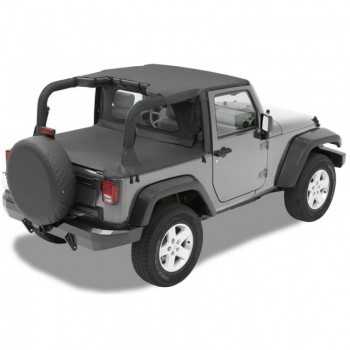 Bikini® Tops noir Jeep Wrangler JK 2007-2009 2 portes
