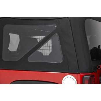 Capotage Supertop® NX TISSU SERGE BESTOP noir Jeep Wrangler JK 2007-2018 2 portes