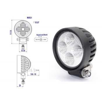 Projecteur de travail à LED rond 700 LUMENS 12 -24 Volts