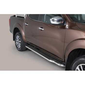 Marche pieds inox 50mm Nissan Navara NP300 2016+ 2 Portes